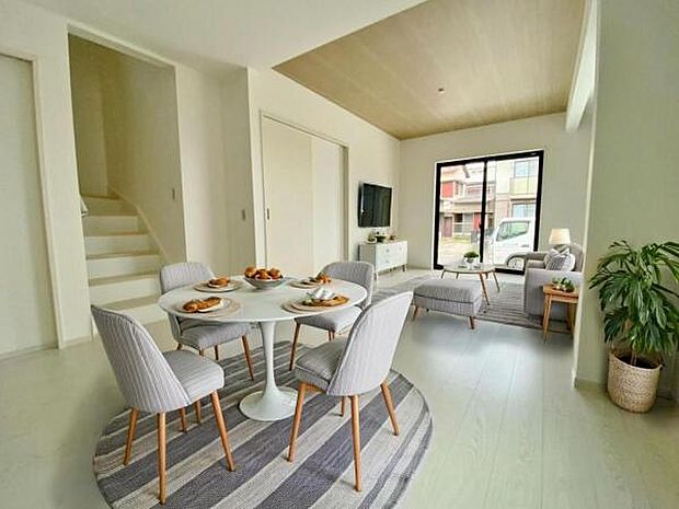 1号棟 内観写真 (本画像はCGで作成されており、実際に現地に家具は置かれておりません。)