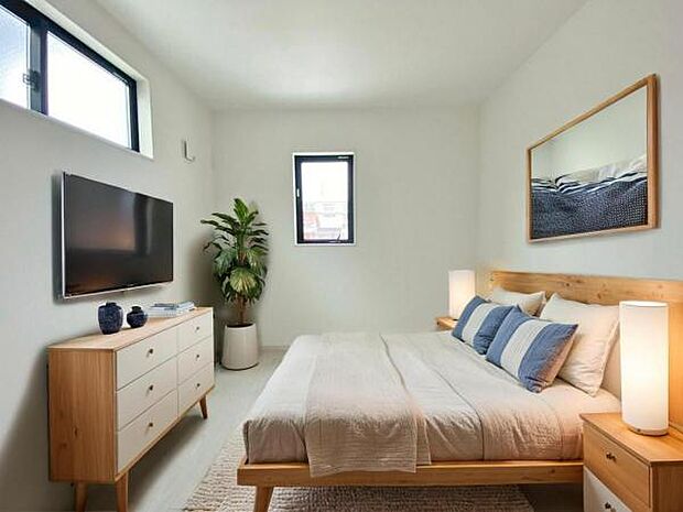 1号棟 内観写真 (本画像はCGで作成されており、実際に現地に家具は置かれておりません。)