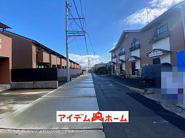 前面道路 平日・土日問わずご案内致しますお気軽にお問合わせ下さい♪ 