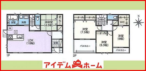 1号棟 間取り図