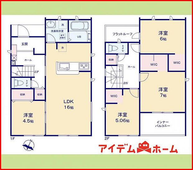 1号棟　間取り図　