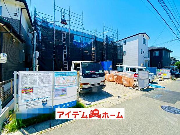 1号棟　外観写真 平日・土日問わずご案内致します！お気軽にお問合わせ下さい♪ 
