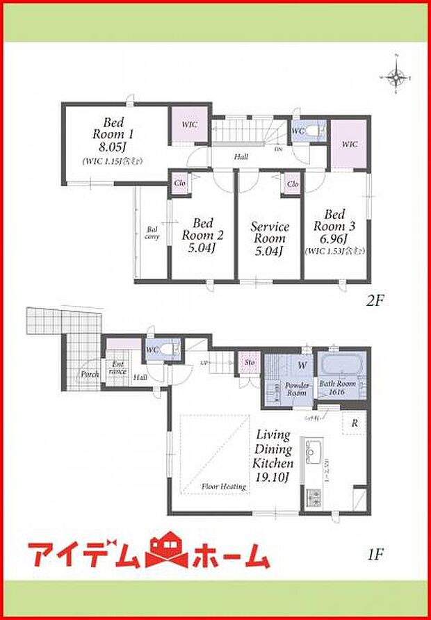 1号棟　間取り図 　  