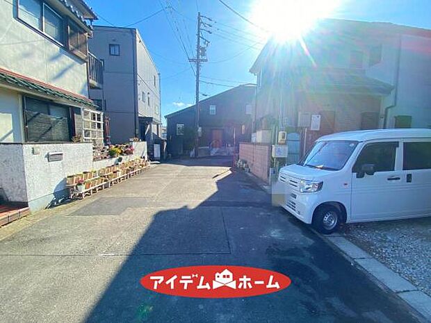 前面道路 平日・土日問わずご案内致しますお気軽にお問合わせ下さい♪ 