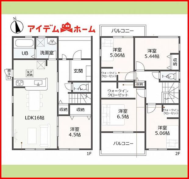 1号棟 間取り図
