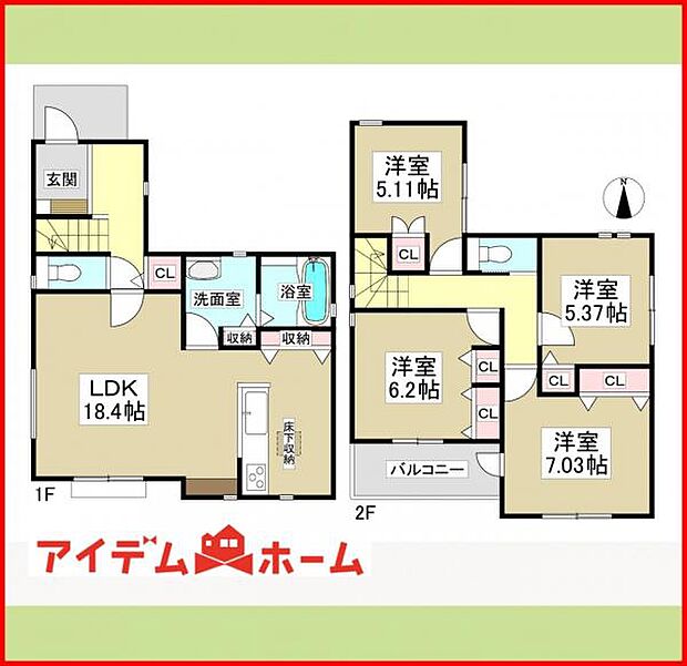 1号棟　間取り図