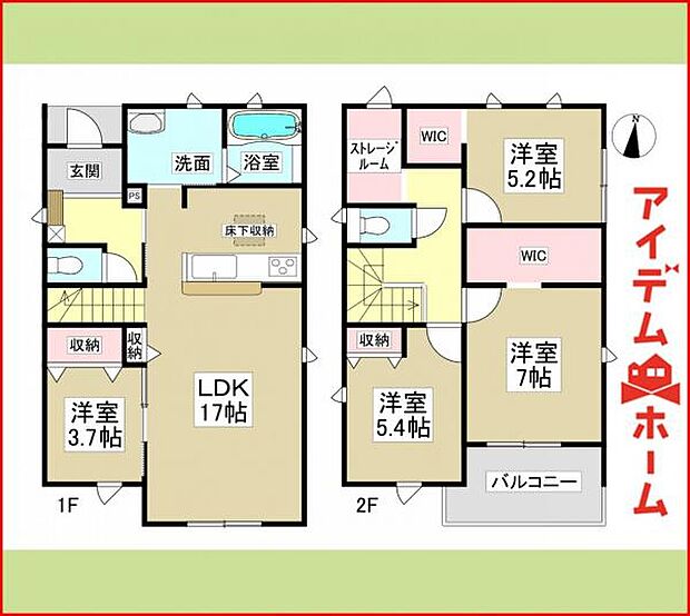 1号棟　間取り図　