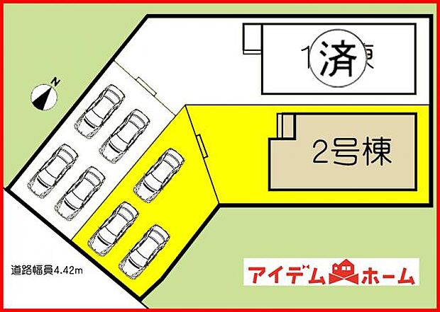 本物件は2号棟です。
