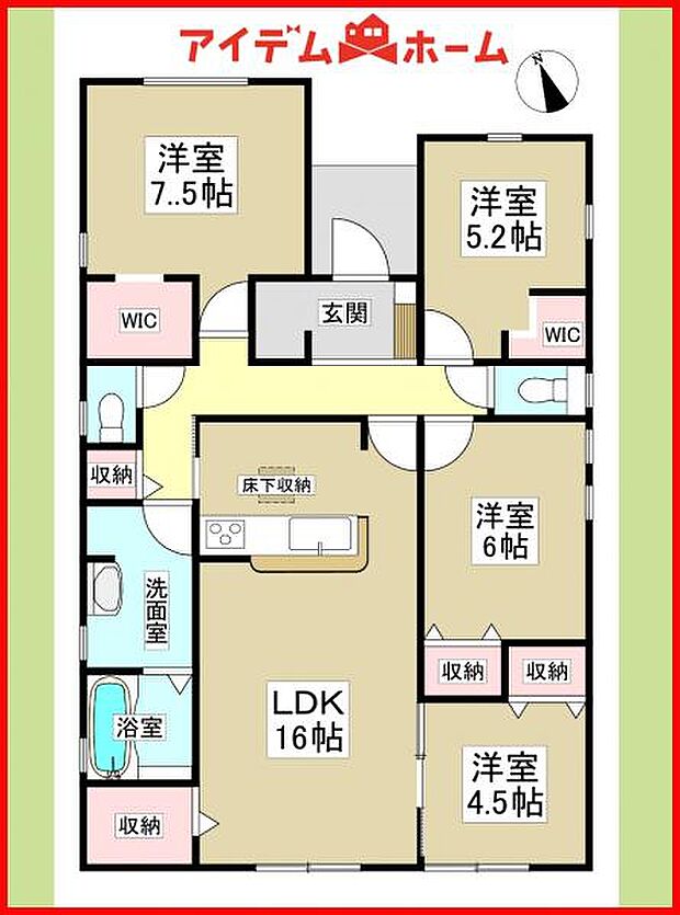 1号棟 間取り図