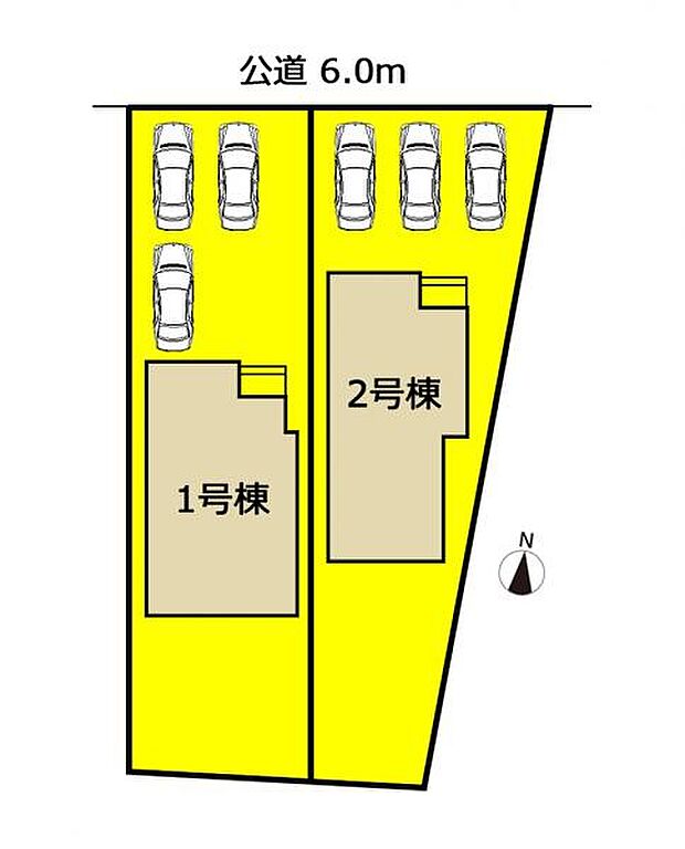 本物件は2号棟です。