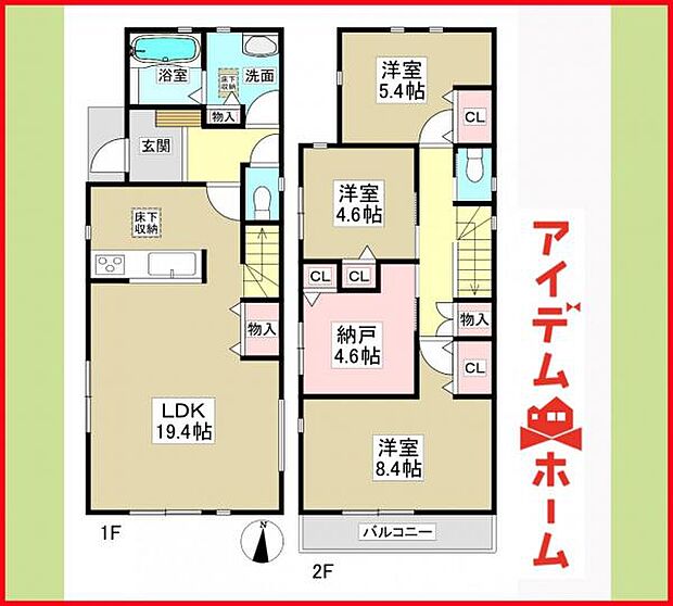 1号棟 間取り図