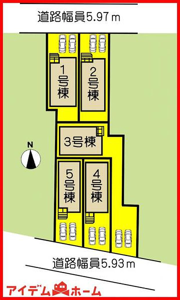 5号棟 配置図