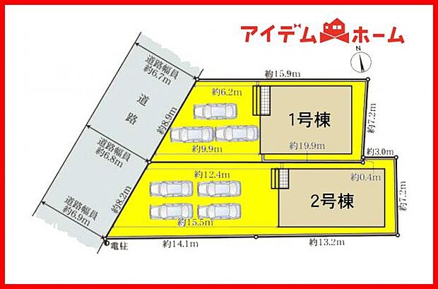 2号棟　配置図