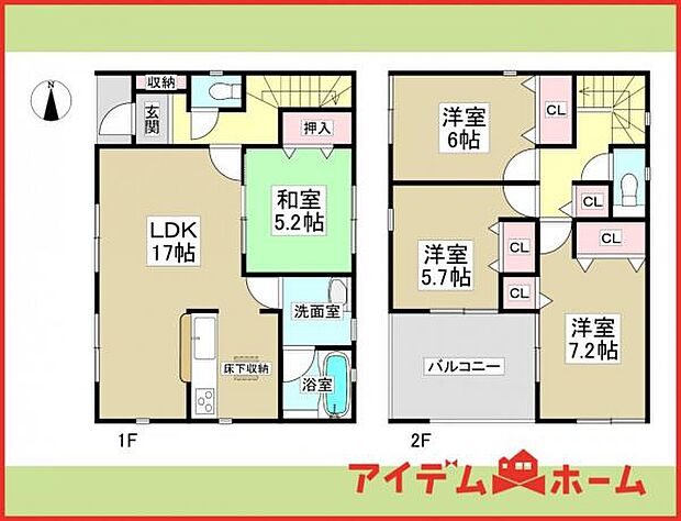 1号棟 間取図