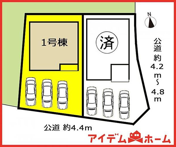 1号棟　配置図
