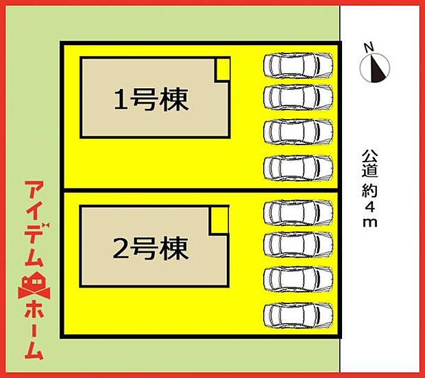 1号棟 配置図