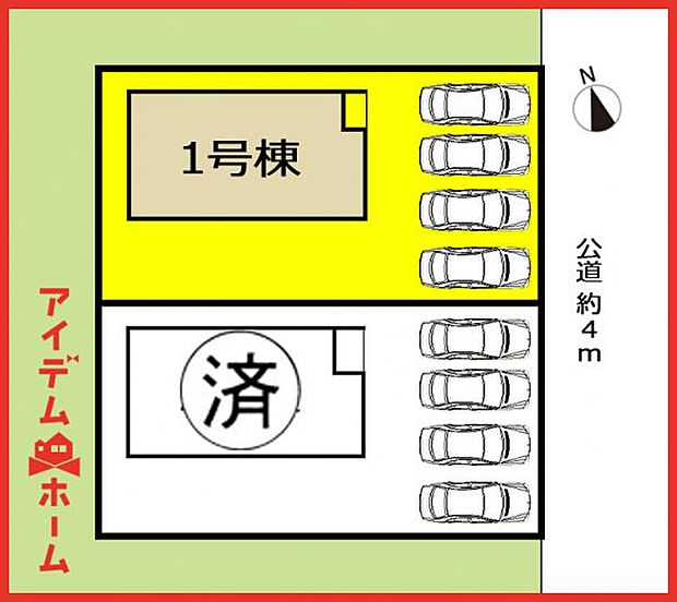 1号棟 配置図