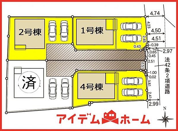 4号棟 配置図