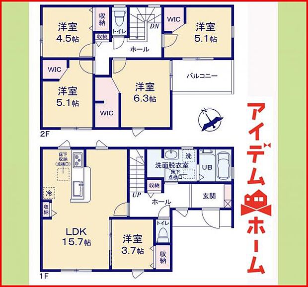 1号棟 間取り図