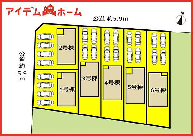 2号棟 配置図