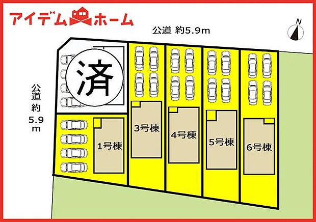 1号棟 配置図