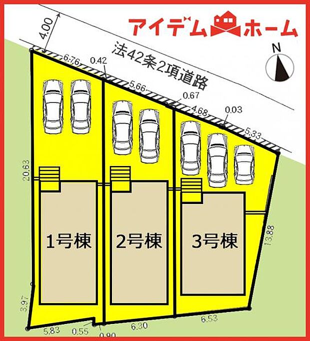 2号棟 配置図