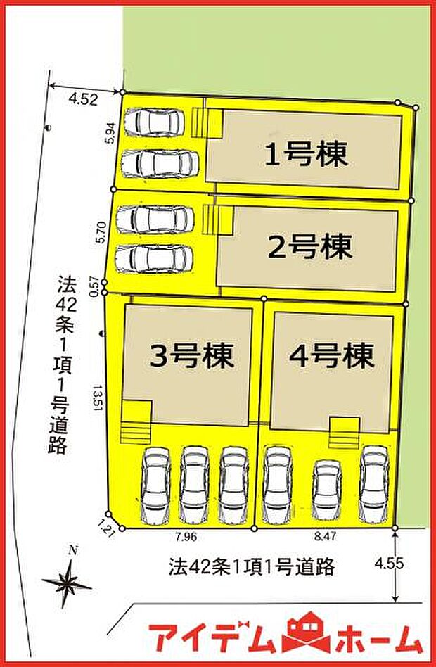 2号棟　配置図