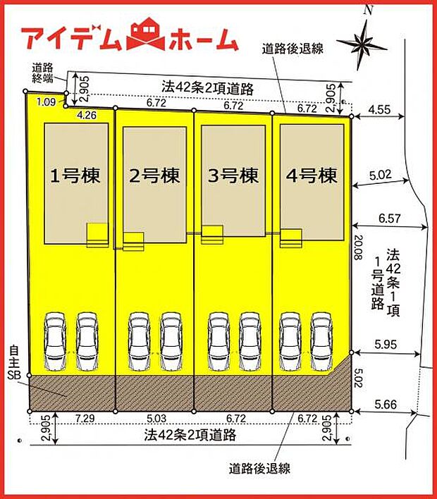 4号棟　配置図