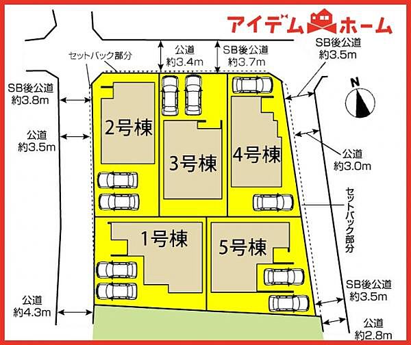 2号棟　配置図