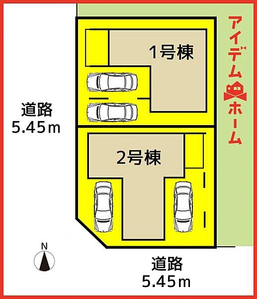 1号棟　配置図