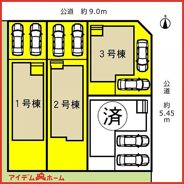 1号棟　配置図