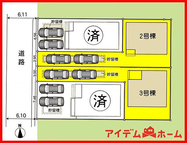 3号棟 配置図