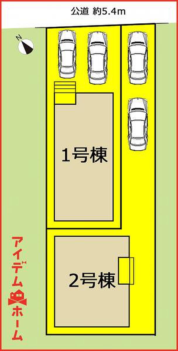 1号棟 配置図