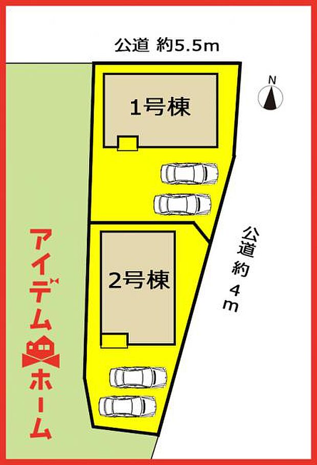 1号棟　配置図