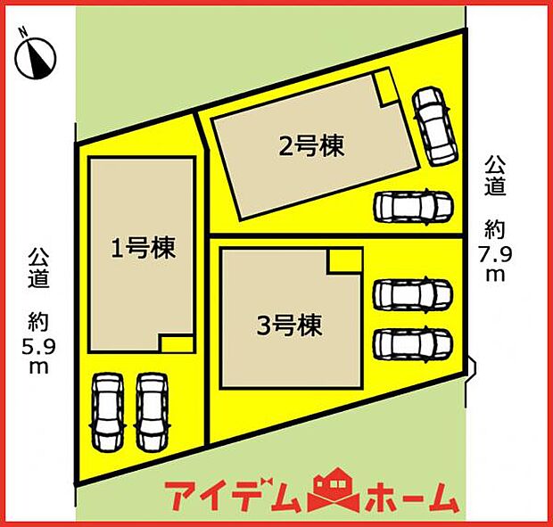 2号棟 配置図