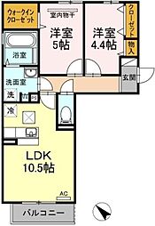 間取図画像 2LDK