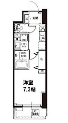 MaisondeArK南大井 1Kの間取図画像