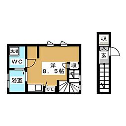 GRANDEGGS仲池上 ワンルームの間取図画像