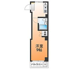 プチメゾン白金 ワンルームの間取図画像