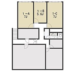 SKフォーサイト ワンルームの間取図画像