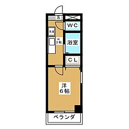 東急池上線 戸越銀座駅 徒歩5分の賃貸マンション 3階1Kの間取り