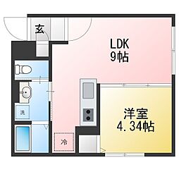 Majestic Life 武蔵小山 1LDKの間取図画像