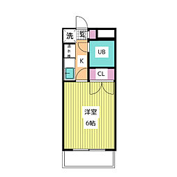 ジョイフル目黒NO.2 1Kの間取図画像