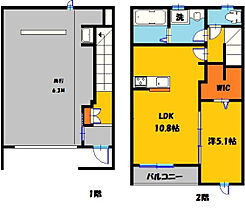 ルジュエA 103号室 ｜ 栃木県下都賀郡壬生町大字壬生丁（賃貸アパート1LDK・2階・74.60㎡） その2