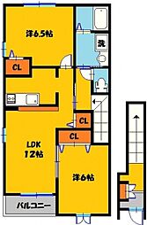 クラール・ハイムB 2階