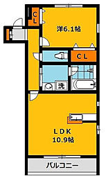 間取図画像 1LDK