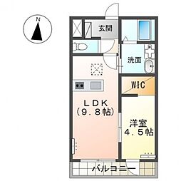 間取図画像 1LDK