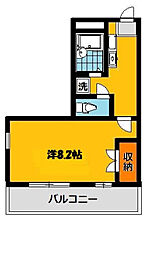 Kix 1Kの間取図画像
