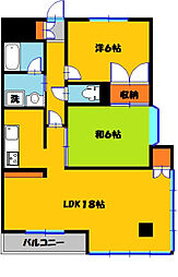 レジデンスTOYOUKE 2LDKの間取図画像