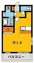 ステージア・M 1Kの間取図画像